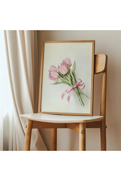 512 STORE Estetik Flower Pink Kurdele Pinterest Tasarım Duvar Dekor Çerçevesi...