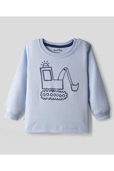 Bonfino 100% Cotton Full Sleeves Pajama Set (Pack of 3) - Red & Blue