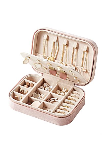 gaman Gmn-1 Velvet Plated Premium Series Luxury Jewelry Jewelry Box - Travel Jewelry Box