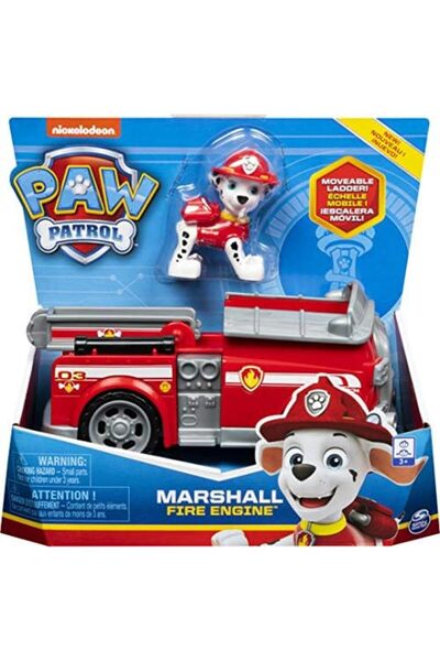 PAW PATROL سيارة إطفاء مارشال مع شخصية قابلة للتجميع