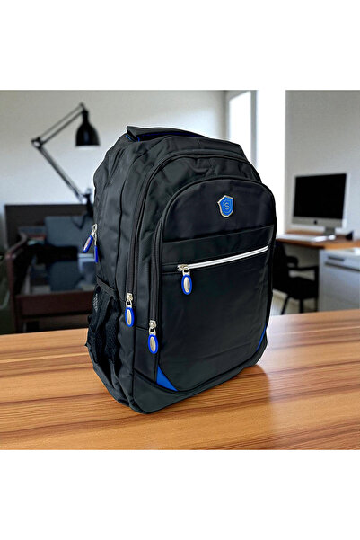 OEM Fashion backpack blue, 45 x 35 x 20 cm, 3 compartments, RS29