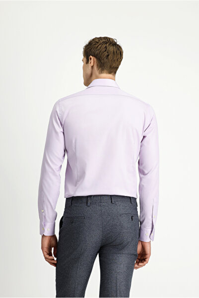 Kiğılı Long Sleeve Slim Fit Slim Fit Cotton Oxford Shirt