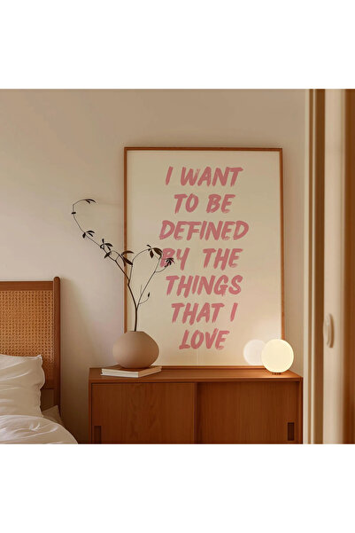 512 STORE Estetik Duvar Dekor Motivasyon Sözler Pink Serisi Modern Çerçevesiz...