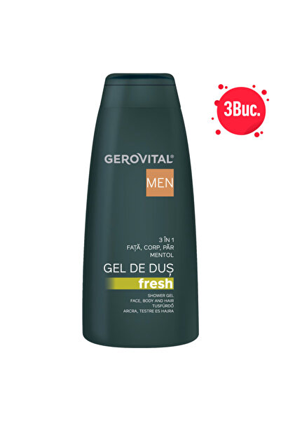 GEROVITAL X3 - GEL DUS 3IN1 400ML FRESH, Gel de dus