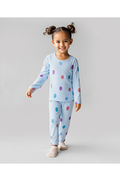 Bonfino 100% Cotton Knit Full Sleeves Co-Ord Night Suit with Polka Dot Print ...