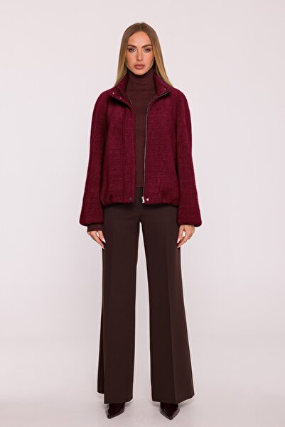 Made of Emotion Short jacket made of coat-like knit fabric