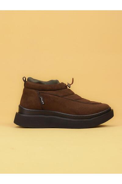 layki Luxor Women's Padded Winter Brown Sneaker Boots