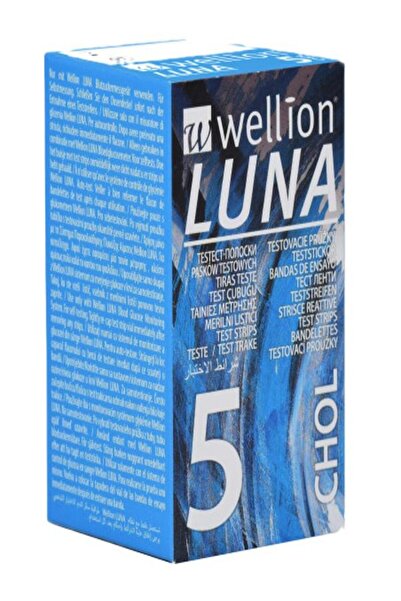WELLİON Luna Cholesterol test strips 5 pieces