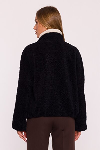 Made of Emotion Short jacket made of coat-like knit fabric