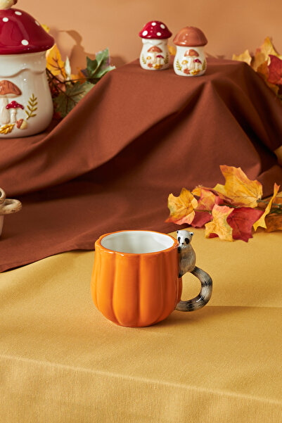 Karaca Cozy Bal Kabağı Rakun Kupa 320 ml