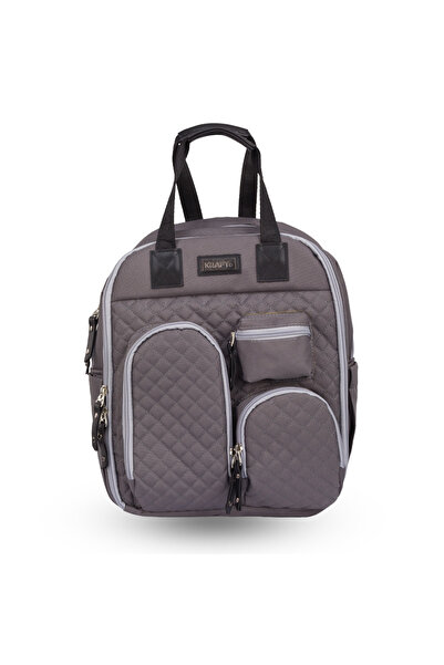 Kraft Lapis Anne Bebek Bakım Sırt Çantası Koyu Gri