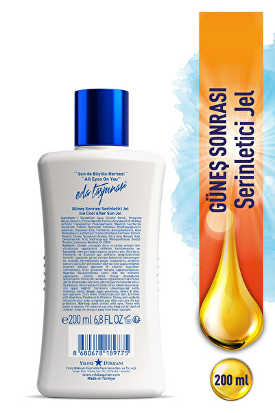 Eda Taşpınar Güneş Sonrası Serinletici Jel Aleo Vera Panthenol - 200 ml