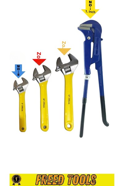 FREED TOOLS Frog Key Set and Pipe Wrench with Torch