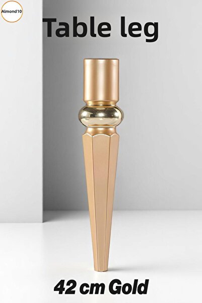 Badem10 Picior de masă de cafea elipsă 42 cm din plastic auriu picior de masă...