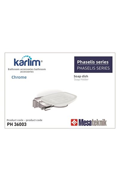 Mesateknik Chrome Karlim Phaselis Series Soap Dish