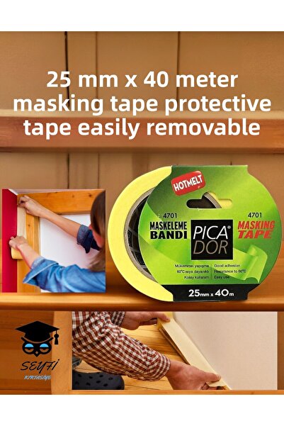 SEYFİKİRTASİYE 40 μέτρα 25 mm ΤΑΙΝΙΑ ΜΑΣΚΑΡΙΣΜΟΥ - ΕΥΚΑΙΡΗ ΠΡΟΣΤΑΤΕΥΤΙΚΗ ΤΑΙΝΙΑ