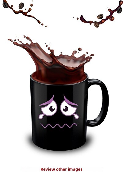 bymat آسف، كوب أسود، كوب وردي