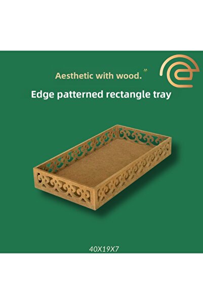 Eymen Hobi Small Tray - Edge Pattern