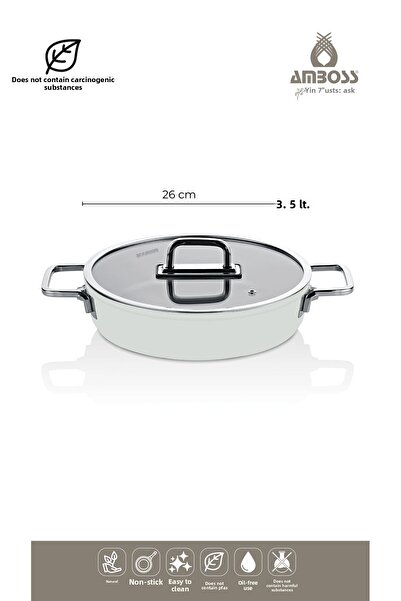 Amboss Sera Nova 13 Piece Ceramic Pots, Pans and Sauces Set White