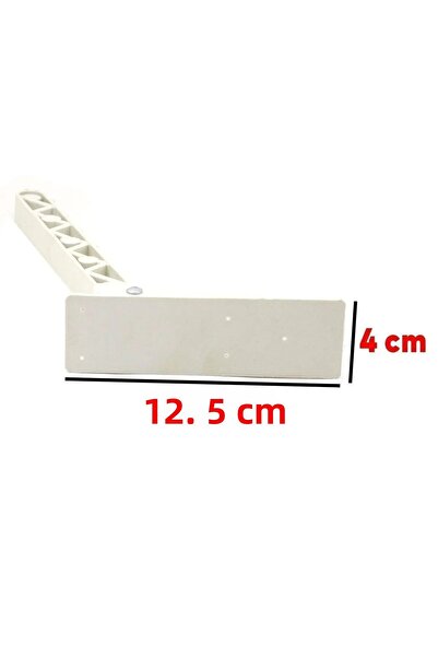 NUBLADO Floor Table Table Leg Plastic Folding Floor Table under Sini 22 cm White (4 Pcs).