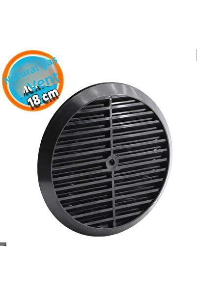 NZB فتحة تهوية كومبي للغاز الطبيعي، فتحة تهوية زجاجية للمطبخ، أسود، 18 سم، قن...