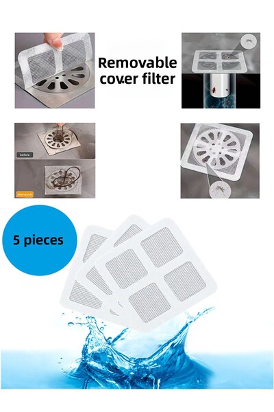 Vwear 5 Pieces of Bath Drain - Hair Catcher Strainer, Shower Drain and Anti-C...
