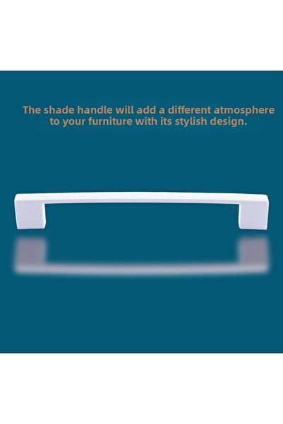 Badem10 Gölcük Straight Furniture - Kitchen Drawer, Metal Clubs White 160 mm - 16 cm