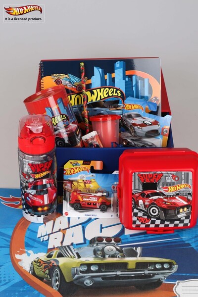 HOT WHEELS New Season Licensed Dekomus Hot Wheels Diecast Car - Water Bottle, Lunch Box and Nutrition Cover