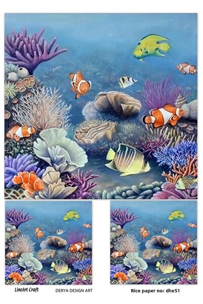 LİNEART Brass Decopage Paper - Dhe51 Model, 29X42 cm