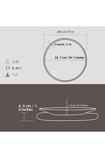 Lava Cast Round Serving Plate and Beech Serving WoodDiameter(Ø)25cm