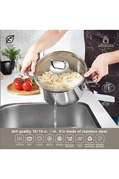 Amboss DIAMOND STRAINER 8 PCS SET / STEEL HANDLE