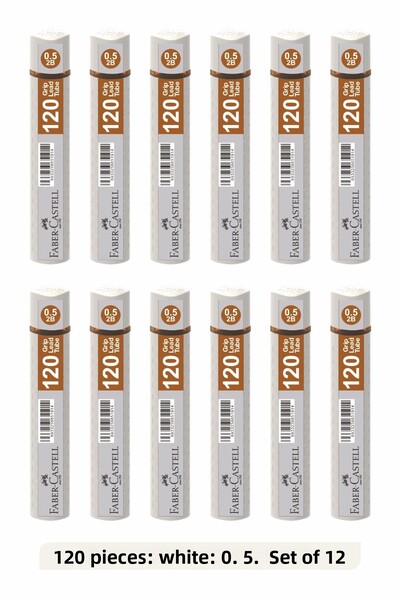Faber Castell 120Pcs 0.5 White Color Set of 12