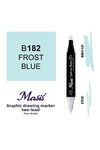 Masis Twin Dual Tip Marker Pen 182 Frost Blue