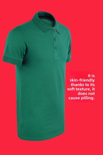 Selçuklu Plus Polo Collar Combed Cotton T-Shirt – 95% Cotton %5 Lycra |   Workwear, Daily Use, Stylish and Comfortable Design