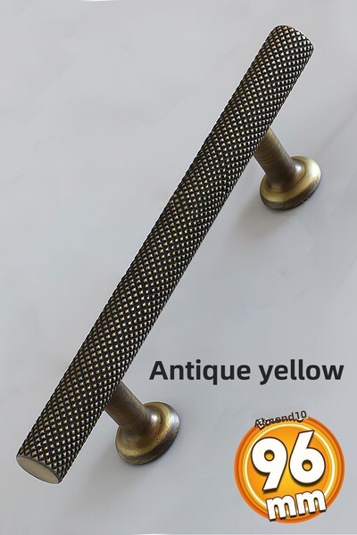 Badem10 Doruk 96 mm anticat antic galben mobilier bucătărie sertar capac dulap dulap mâner mâner