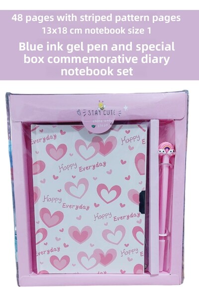 SEYFİKİRTASİYE 48 de coli stilou gel albastru cu linie - dimensiune 13x18 cm,...