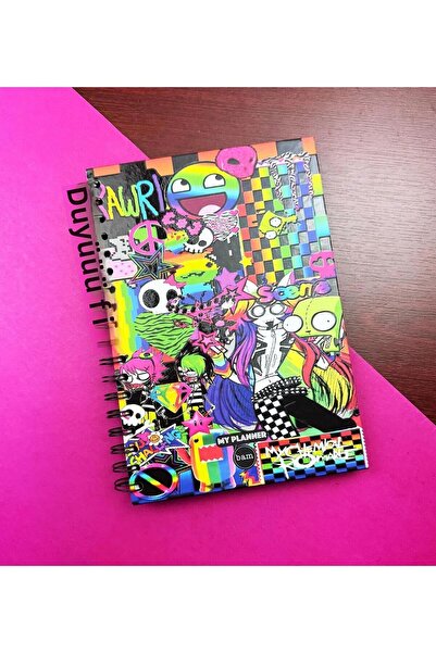 hediyeofisi Agenda vorbitoare nedatată cu caiet de planificare săptămânală cu...