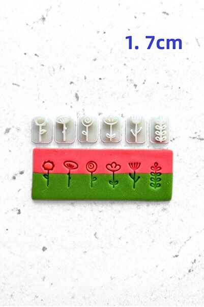 WE3D مجموعة طوابع صغيرة من البلاستيسين والسيراميك والبوليمر والزهور المجردة -...