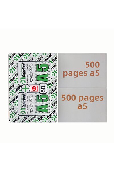 Copier bond A5 Copier - 1 Pack (500*500=1000) Sheets, A4 Half