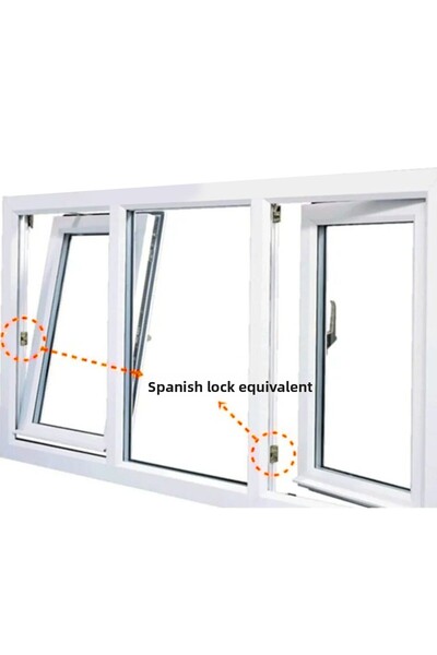 Keneth Tools 2 Pcs Pimapen Pvc Window and Door Lock Spanish Striker (Single Hole Standard Model)