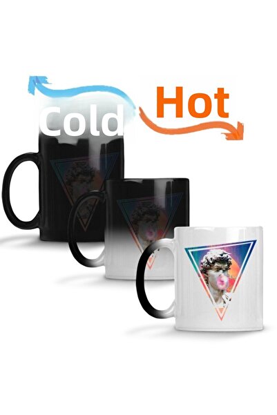 Baskı Dükkanı كوب Vaporwave السحري - بورسلين