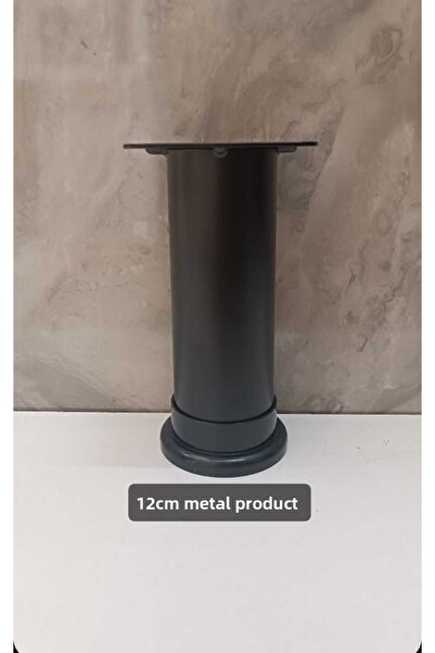 Burak metal furnace paint matteblack bottom adjustable furniture leg (12cm) a...