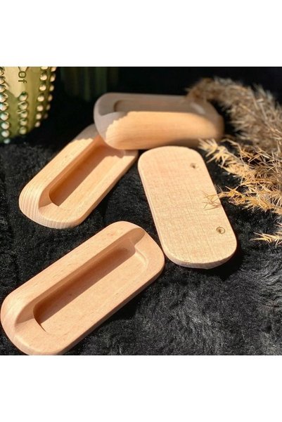 NİRVANA WOOD Wooden Handle Luxury Country Decorative Kitchen Furniture Drawer Cabinet Handle