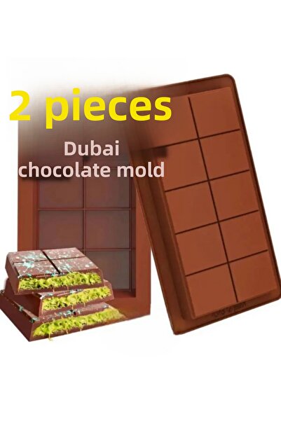 Pazarika 2 Pieces of Dubai Chocolate - Bpa Free Mold