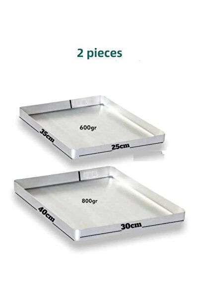 Yıldız çelik صينية فرن مخبوزات البقلاوة من الألومنيوم مكونة من قطعتين 25 × 35...
