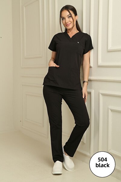 DENİZ İŞ بدلة نسائية من القماش LINDA بأكمام طويلة من الليكرا