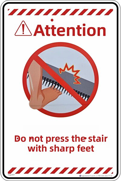 isgtabelam 25×35 سم/مركب/لا تضغط على السلالم التي تمشي عليها بالقدم العارية