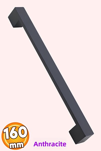 Badem10 Anthracite Metal Metal Furniture Kitchen Drawer Cabinet Door Handle