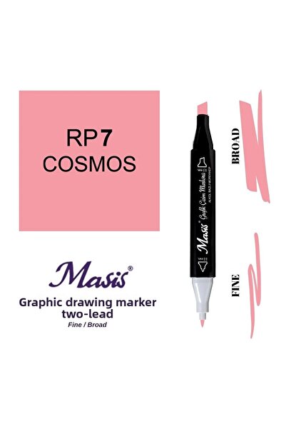 Masis قلم تحديد مزدوج الأطراف 7 كوزموس