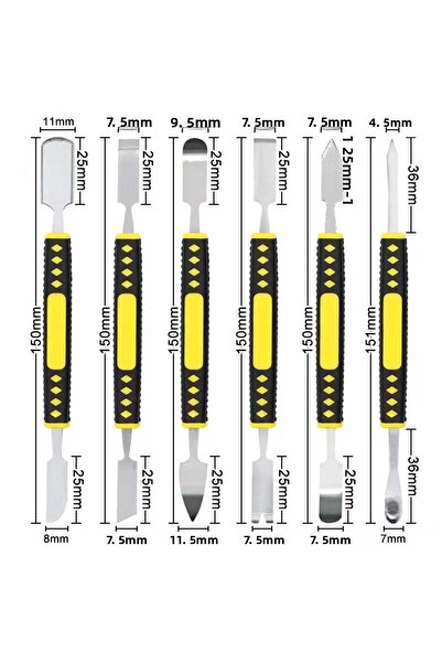 Choice Hardened Claw Nail Double-Headed Pry Bar 6-in-1 Disassembly Battery Screen Frame Flat Pry Bar Inj...